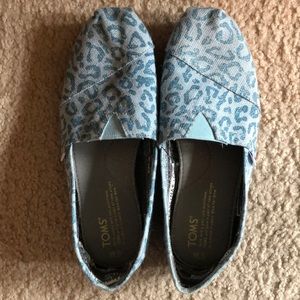 Blue Cheetah Print TOMS